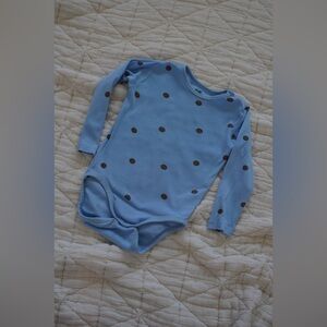 H&M Blue Polka Dot Onesie